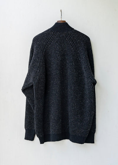 JAN-JAN VAN ESSCHE / "KNIT#50" GRAY/ BLACK STRIPED MERICHAN