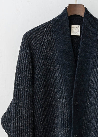 JAN-JAN VAN ESSCHE / "KNIT#50" GRAY/ BLACK STRIPED MERICHAN