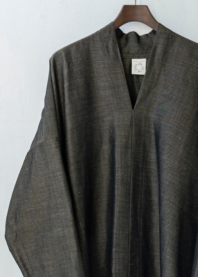JAN-JAN VAN ESSCHE / "TUNIC#26" GOLD WOOL/ LINEN TWILL