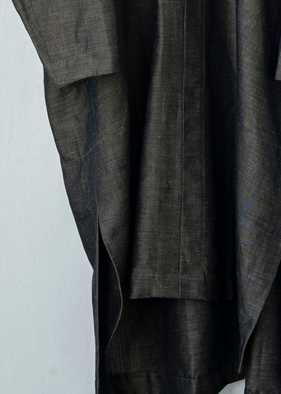 JAN-JAN VAN ESSCHE / "TUNIC#26" GOLD WOOL/ LINEN TWILL