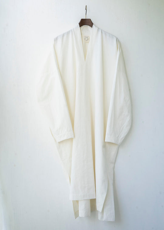 JAN-JAN VAN ESSCHE / "TUNIC#26" OFF- WHITE WASHI SHIRTING