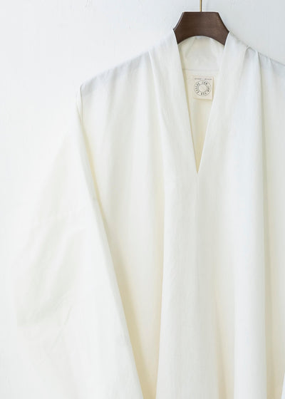 JAN-JAN VAN ESSCHE / "TUNIC#26" OFF- WHITE WASHI SHIRTING