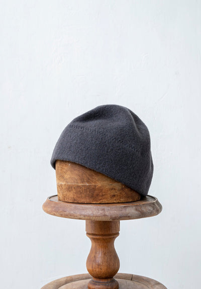 SCHA / "Art#934" Wool Watch cap / dark grey