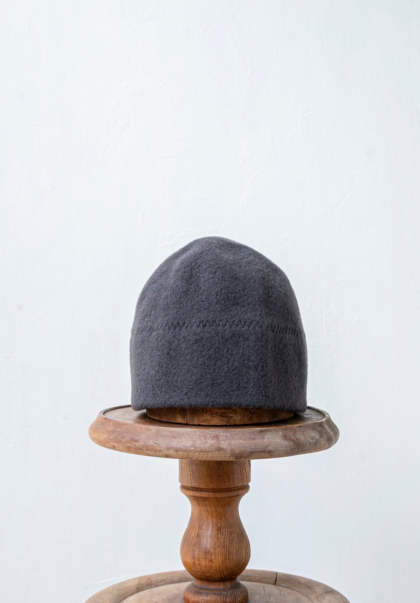 SCHA / "Art#934" Wool Watch cap / dark gray