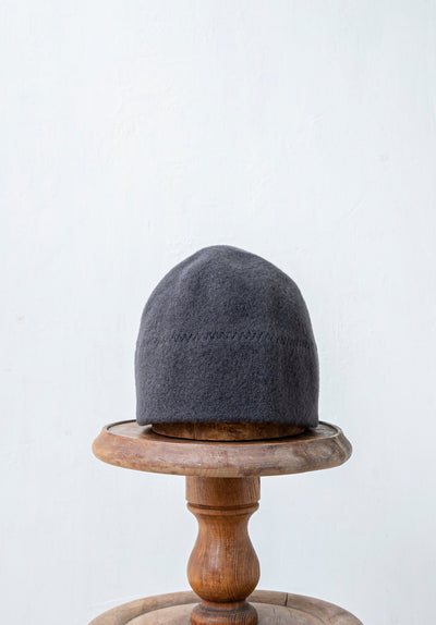 SCHA / "Art#934" Wool Watch cap / dark grey