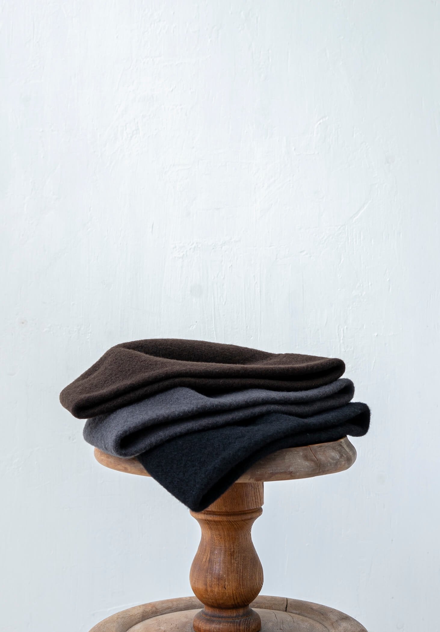 SCHA / "Art#934" Wool Watch cap / dark grey