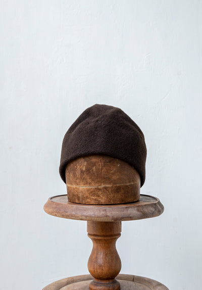 SCHA / "Art#934" Wool Watch cap / chocolate