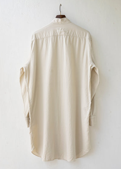 ZIIIN / "ANGO" Sulfur dye Brushed cotton Long shirt / KINARI