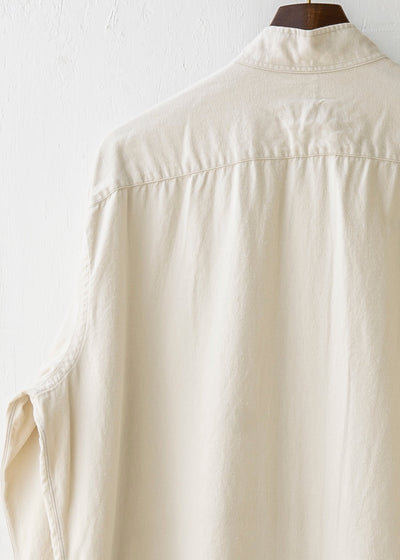 ZIIIN / "ANGO" Sulfur dye Brushed cotton Long shirt / KINARI
