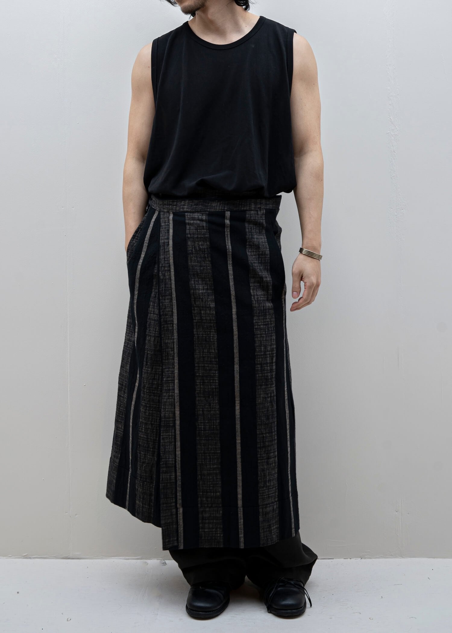 JAN-JAN VAN ESSCHE /“围裙#4”粗条纹布