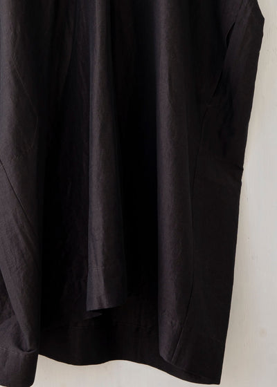 JAN-JAN VAN ESSCHE / "TUNIC#28" INK RAMIE/COTTON BATIST