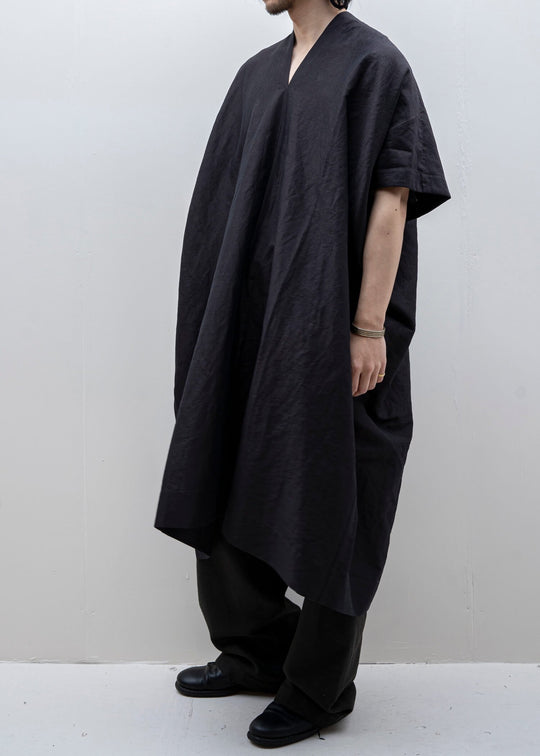 JAN-JAN VAN ESSCHE / "TUNIC#28" INK RAMIE/COTTON BATIST