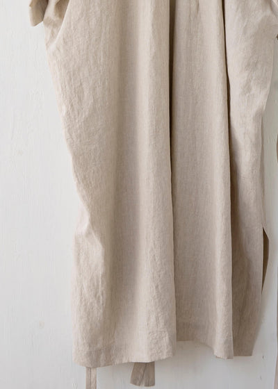 JAN-JAN VAN ESSCHE / "KIMONO#8" NATURAL MELE LI/SE SHIRTING