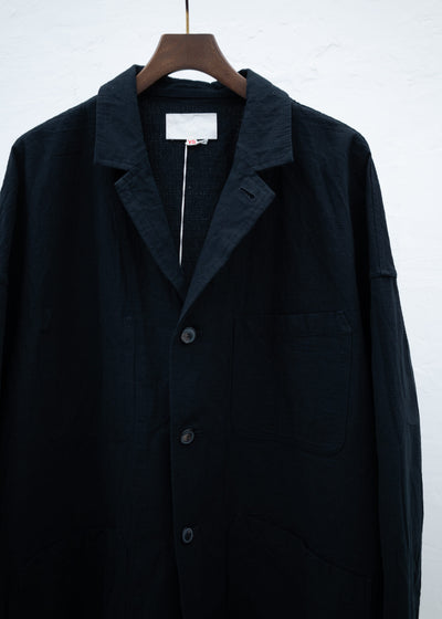 YOKO SAKAMOTO CLASSIC SACK JACKET BLACK