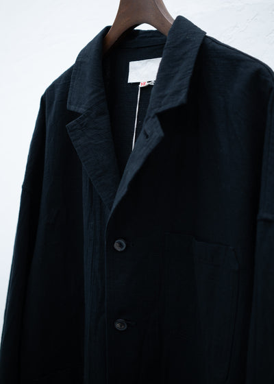 YOKO SAKAMOTO CLASSIC SACK JACKET BLACK