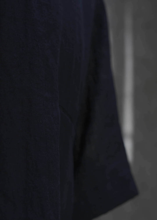 ZIIIN "AVENO" ONE POCKET LOOSE TUNIC / BLACK