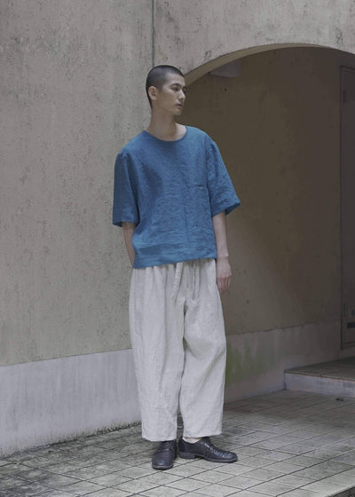 ZIIIN "DARMA" 3 TUCK WIDE PANT / KINARI