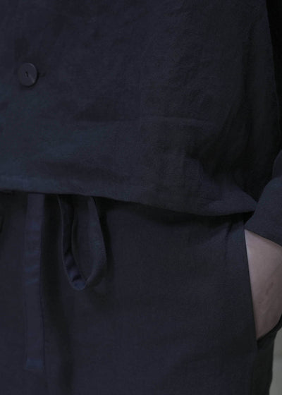 ZIIIN "GOKUH" RAGLAN SLEEVE SHORT BLOUSON / BLACK
