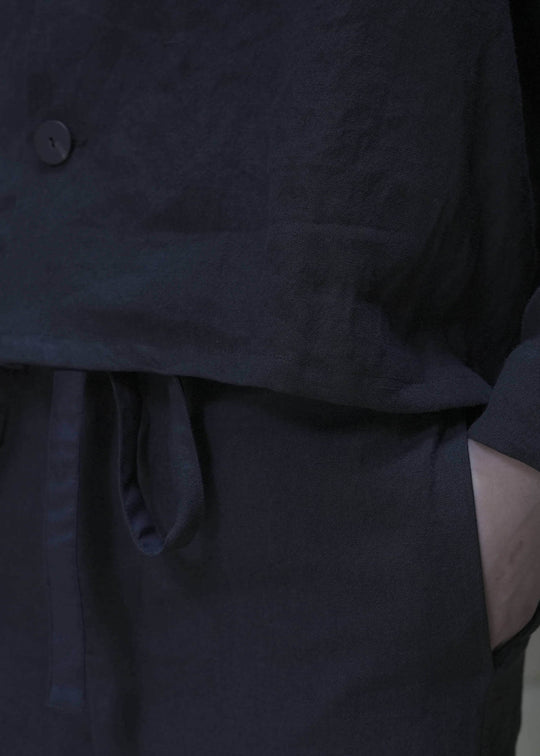 ZIIIN "GOKUH" RAGLAN SLEEVE SHORT BLOUSON / BLACK