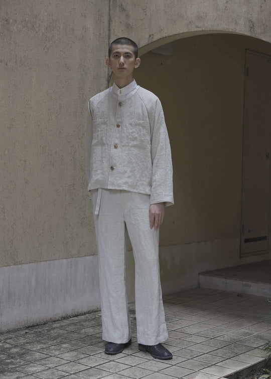 ZIIIN "GOKUH" RAGLAN SLEEVE SHORT BLOUSON / KINARI