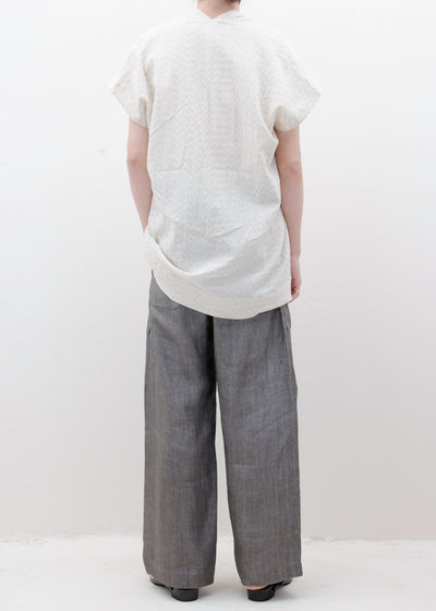 JAN-JAN VAN ESSCHE "TUNIC#30"RAIN KASURI NETTLE CLOTH