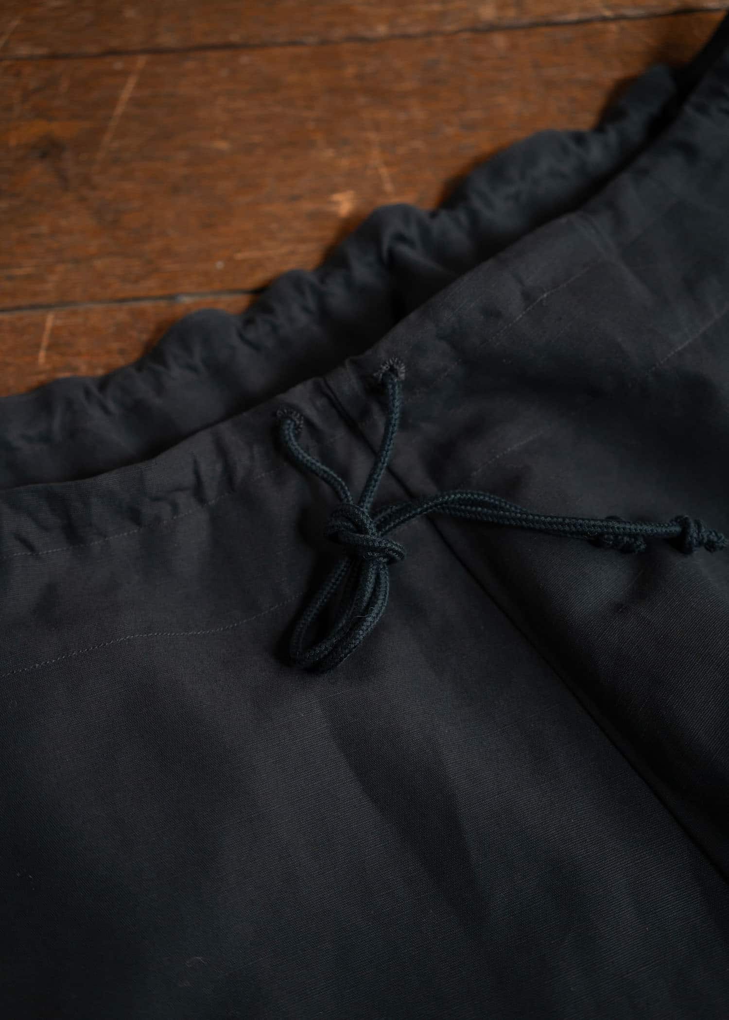 unkruid Cloudy Shaped Trousers  Black ultra-hard twist oxford