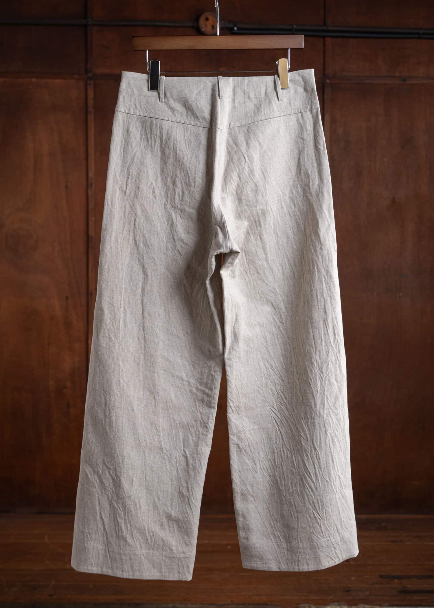 unkruid Wide Leg Trousers Natural farmers cloth
