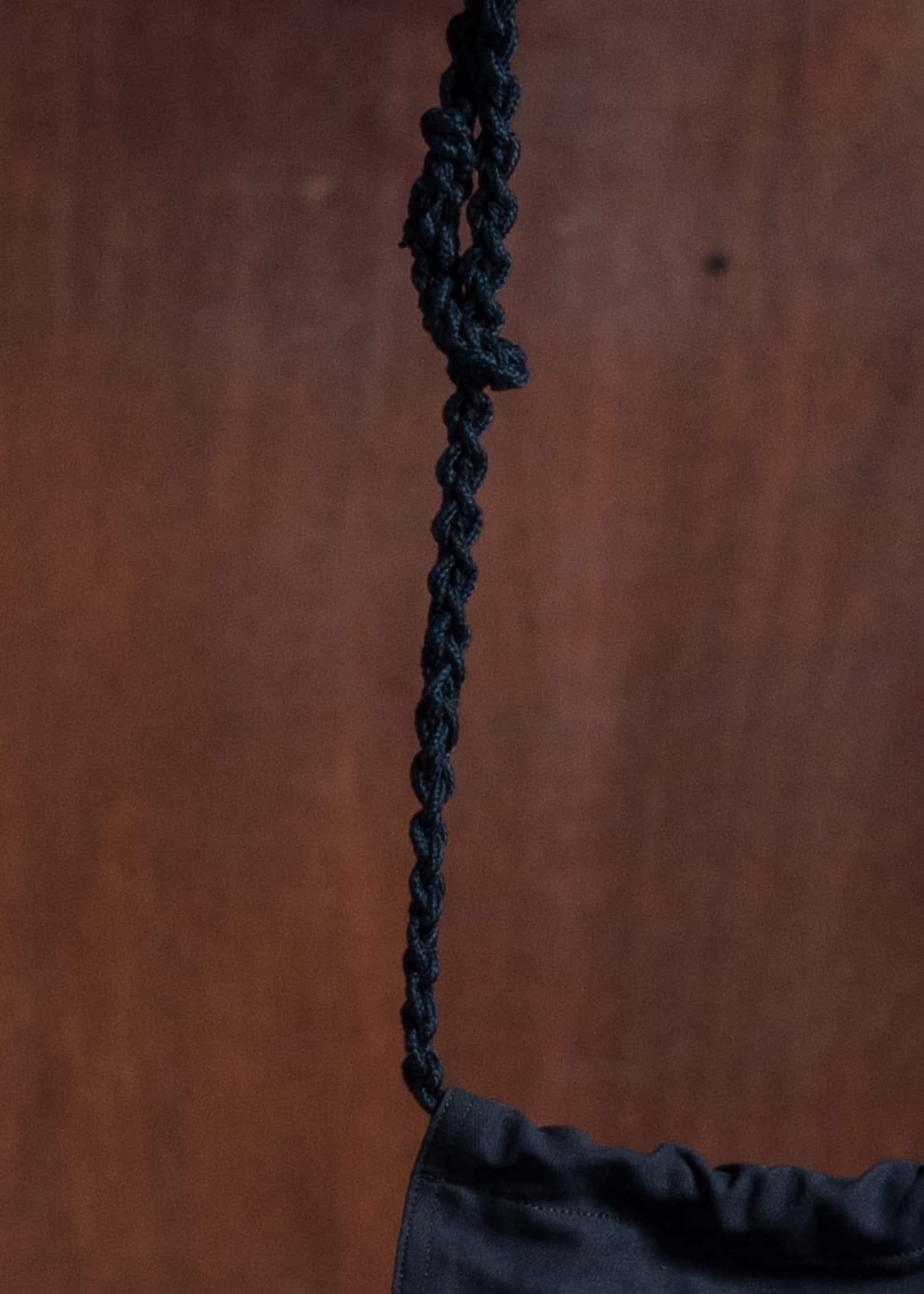 unkruid Rope Bag Black kelsch cloth
