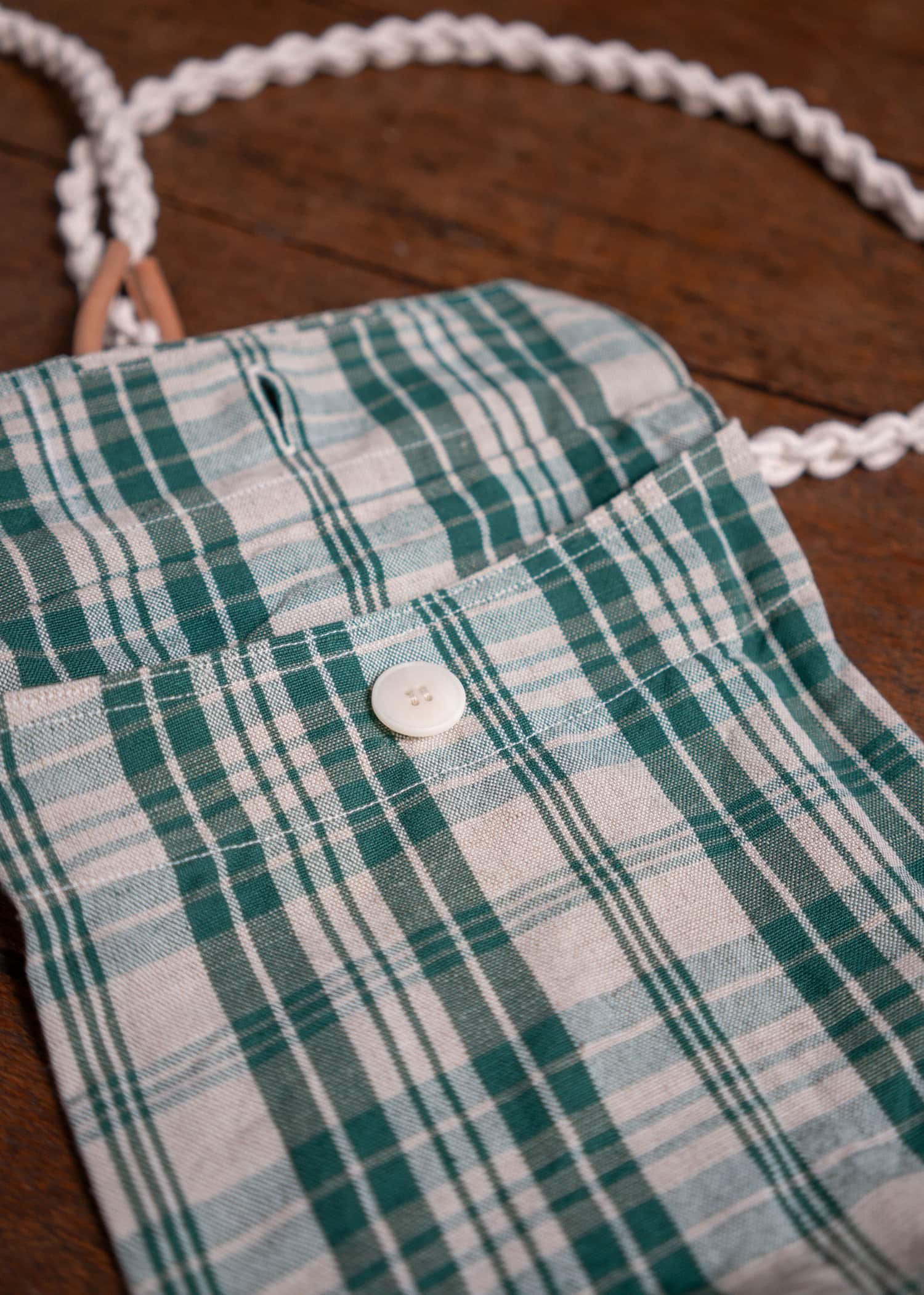 unkruid Rope Bag Green kelsch cloth