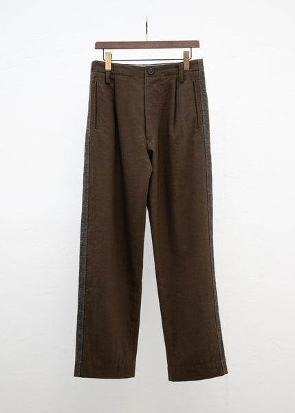 ZIGGY CHEN SIDE TAPED WORKER TROUSERS