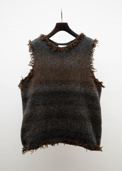 Peng Tai CONTRAST HAND KNITTED VEST