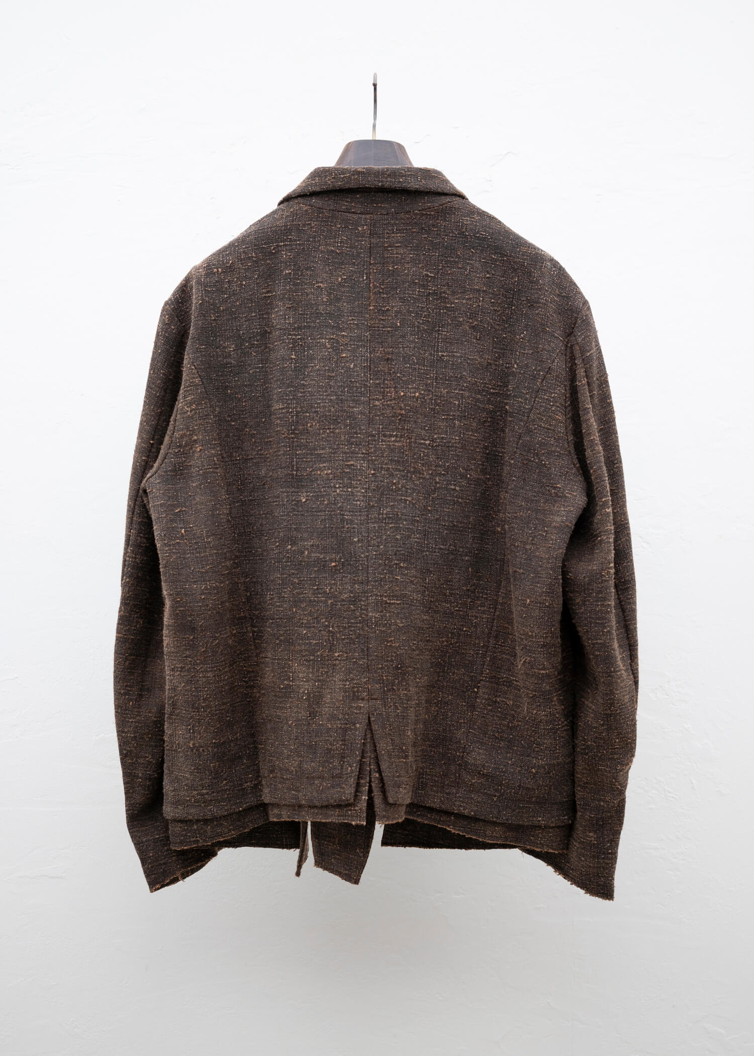 Professor.E Double Layer Blazer / Natural Dyed Brown