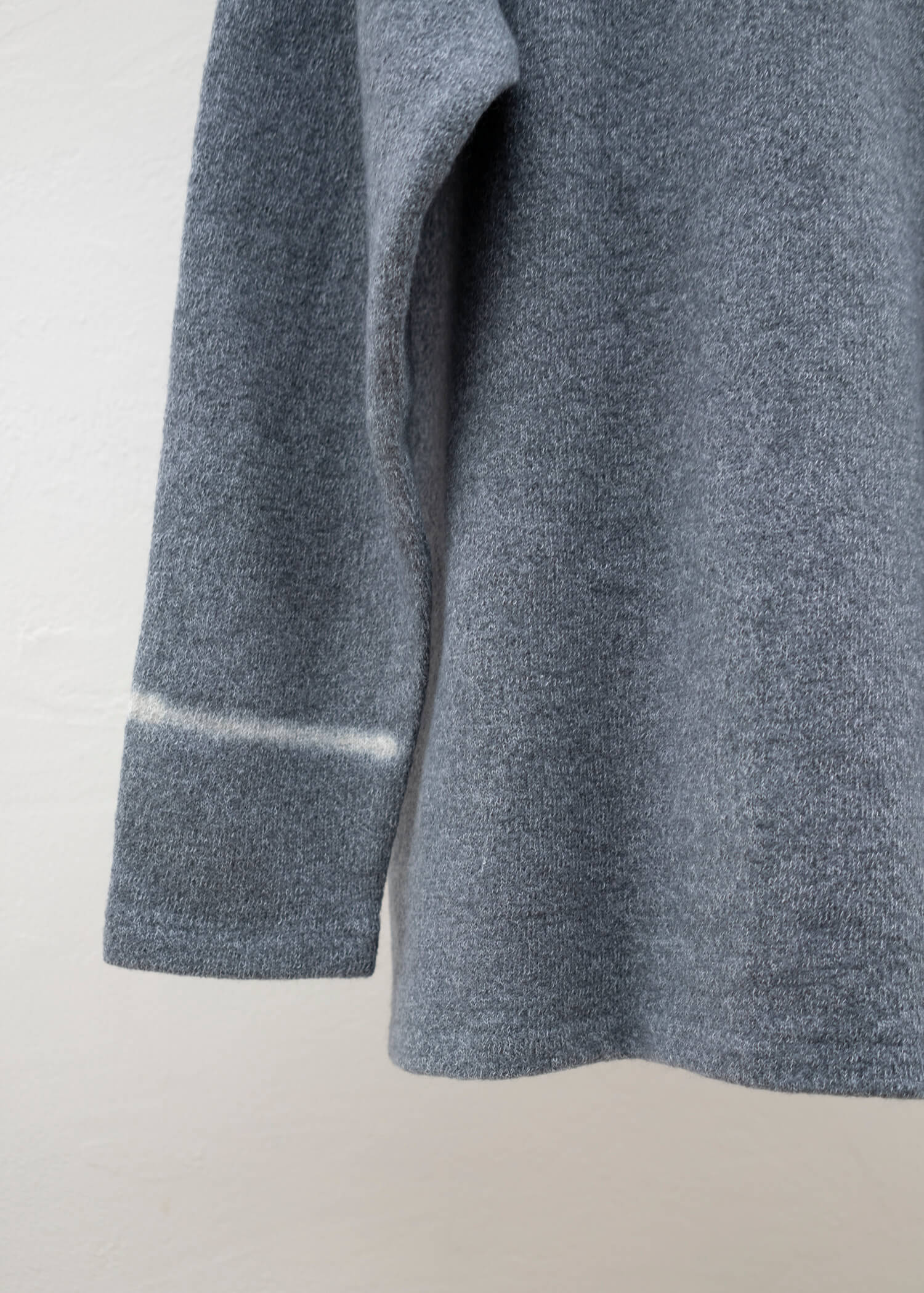 SUZUSAN Cashmere Seamless Pullover - Long Grey - Grey