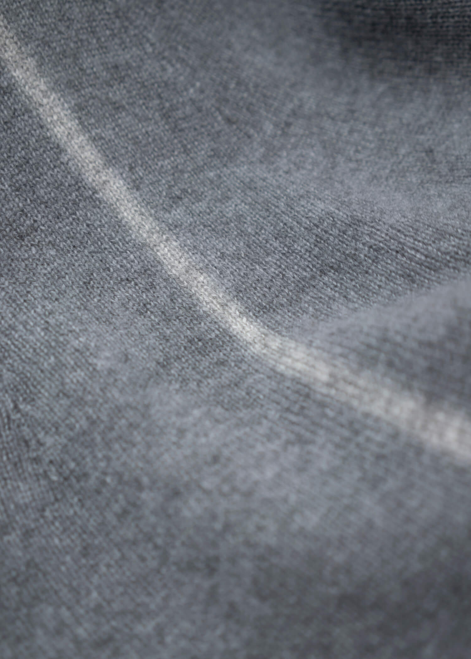 SUZUSAN Cashmere Seamless Pullover - Long Grey - Grey