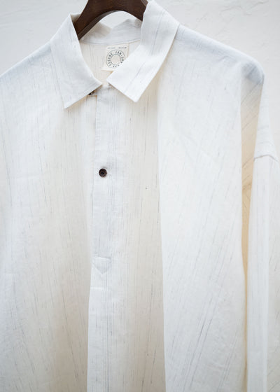 JAN-JAN VAN ESSCHE "SHIRT#94" LOOP COLLAR MID LENGTHSHIRT KASURI
