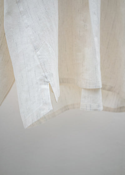 JAN-JAN VAN ESSCHE "SHIRT#94" LOOP COLLAR MID LENGTHSHIRT KASURI