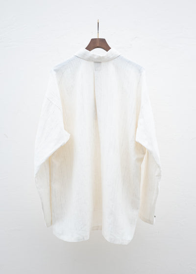 JAN-JAN VAN ESSCHE "SHIRT#94" LOOP COLLAR MID LENGTHSHIRT KASURI
