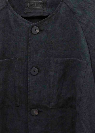 ZIIIN "GOKUH" RAGLAN SLEEVE SHORT BLOUSON / BLACK