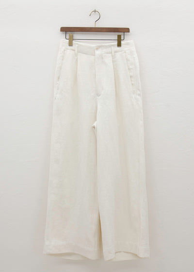 HED MAYNER ELONGATED TROUSERS / BLANC STONE
