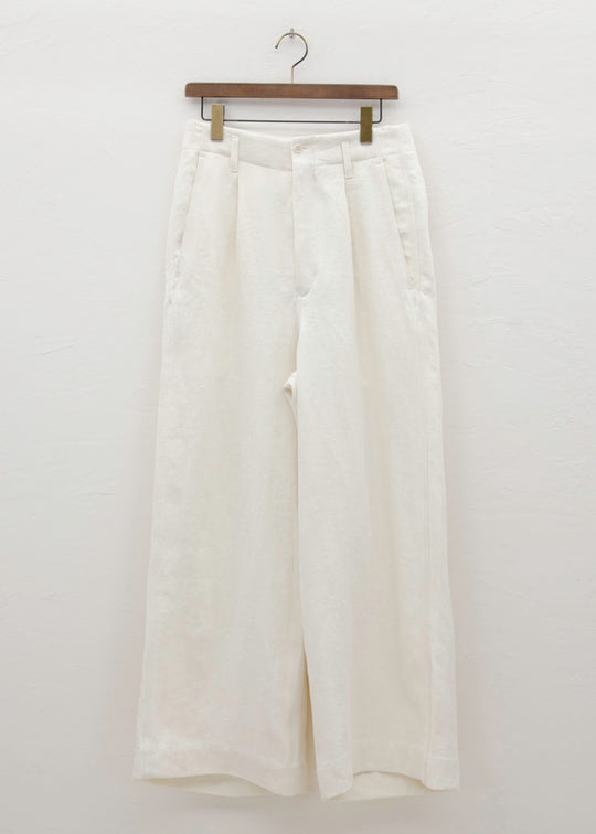 HED MAYNER ELONGATED TROUSERS / BLANC STONE