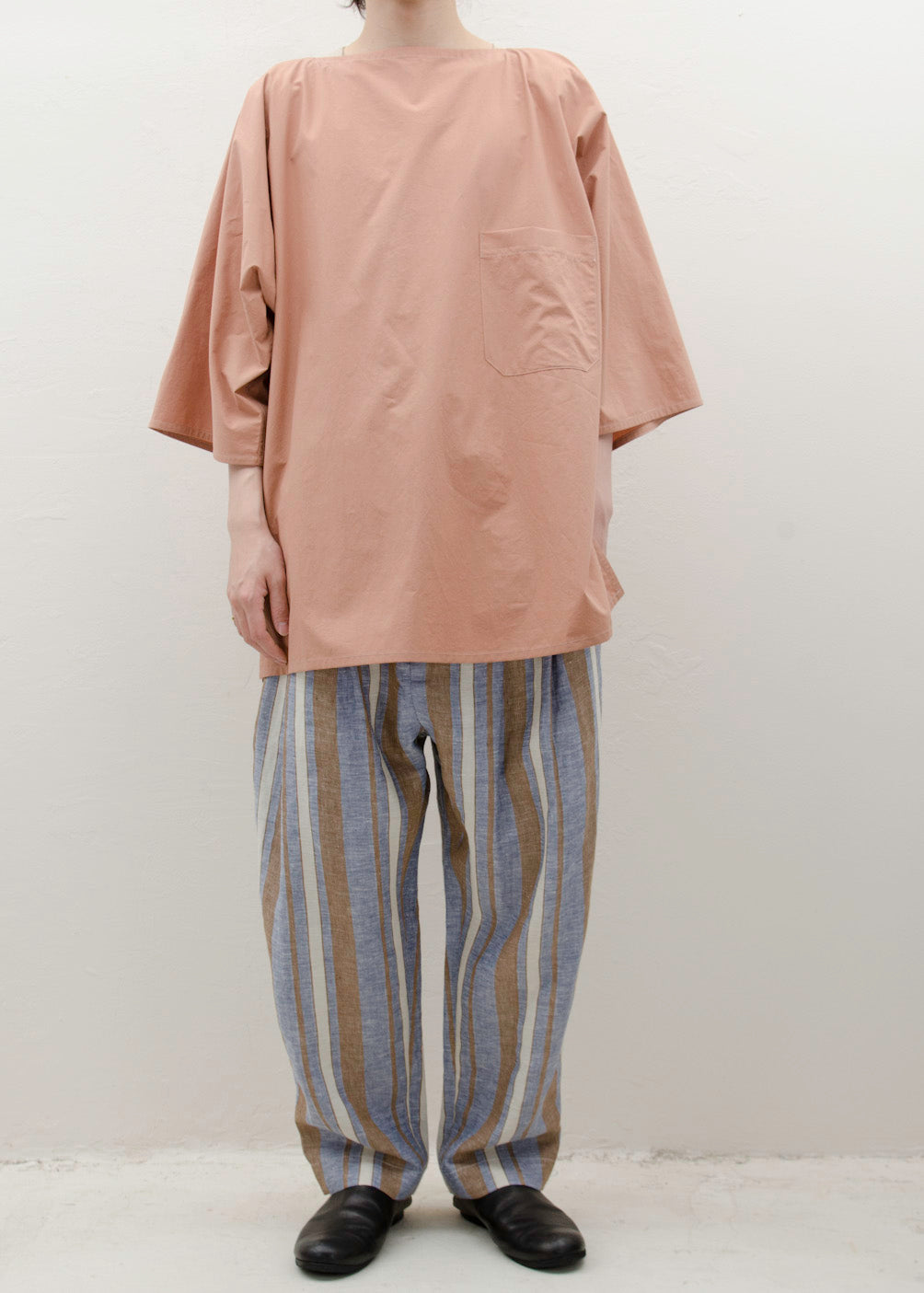 HED MAYNER WIDE COLLAR SHIRT / PEACH