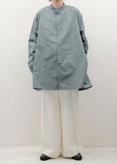 HED MAYNER 3 PLEAT SHIRT / COOL GRAY