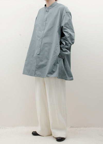 HED MAYNER 3 PLEAT SHIRT / COOL GRAY