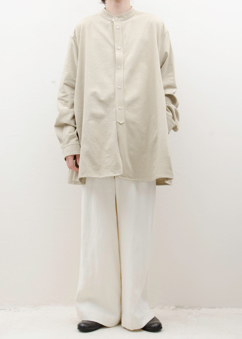 HED MAYNER ELONGATED TROUSERS / BLANC STONE