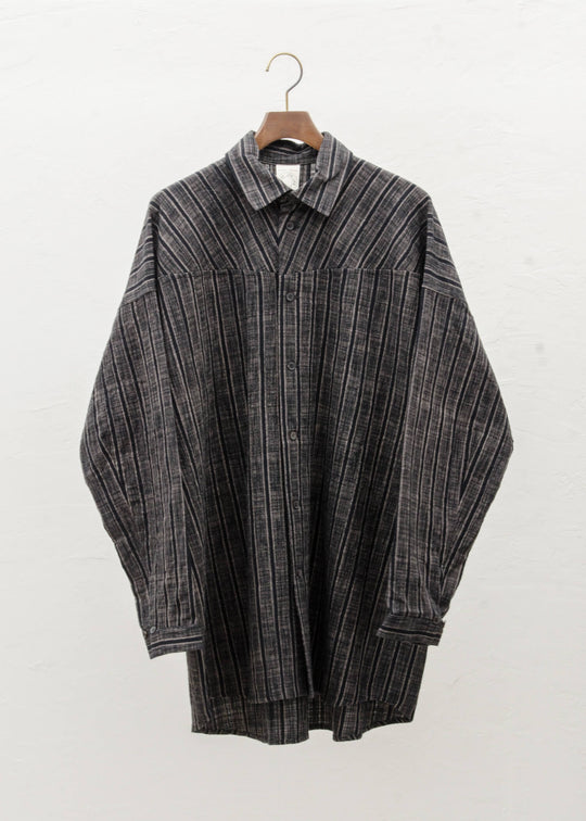 JAN-JAN VAN ESSCHE "SHIRT#85" STRIPED COTTON CLOTH