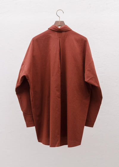 JAN-JAN VAN ESSCHE "SHIRT#85" REDWOOD COTTON/YAK FLANNEL