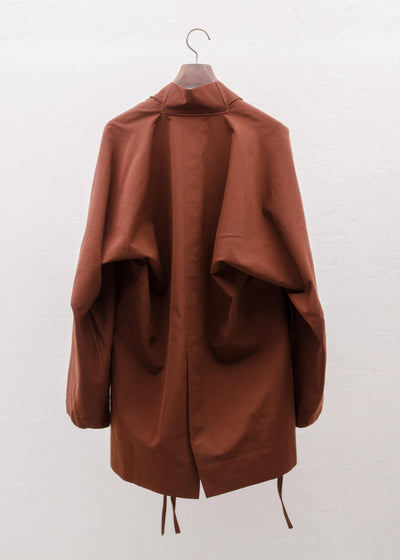 JAN-JAN VAN ESSCHE "KIMONO#9" REDWOOD DRY WOOL TWILL