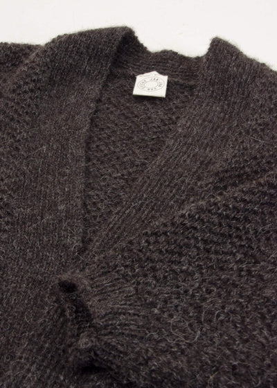 JAN-JAN VAN ESSCHE "KNIT#53" DARK BROWN ICELANDIC WOOL