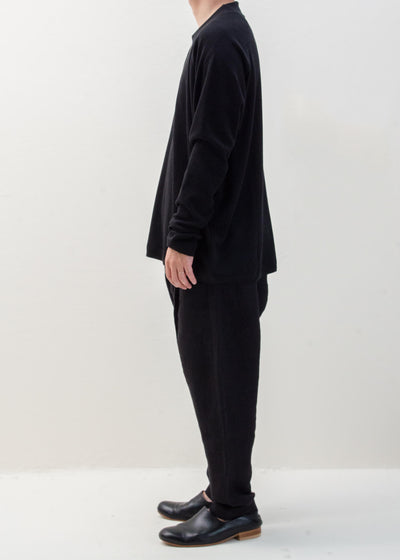 JAN-JAN VAN ESSCHE "TEE#70" BLACK YAK PANCAKE JERSEY