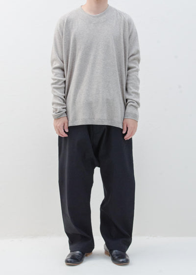 JAN-JAN VAN ESSCHE "TEE#70" GRAY MELE YAK PANCAKE JERSEY